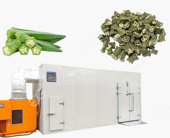 Industrial Okra Vegetables Dehydrator Okra Drying Machine